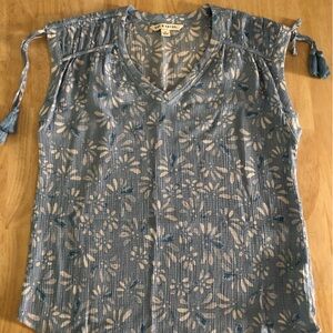 Zac & Rachel Light Blue Floral Blouse